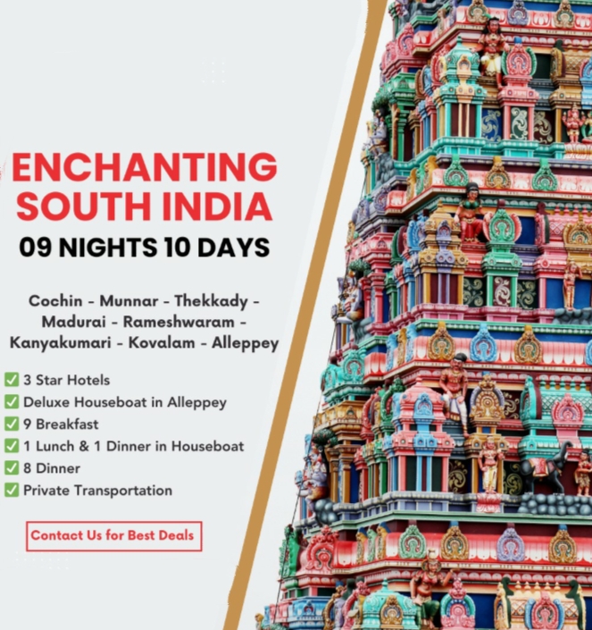Enchanting South India 9 Nights / 10 Days Family Vacation