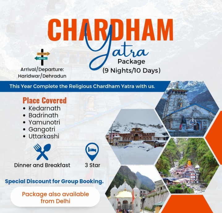 Chardham Yatra from Delhi 10-Day Tour Package