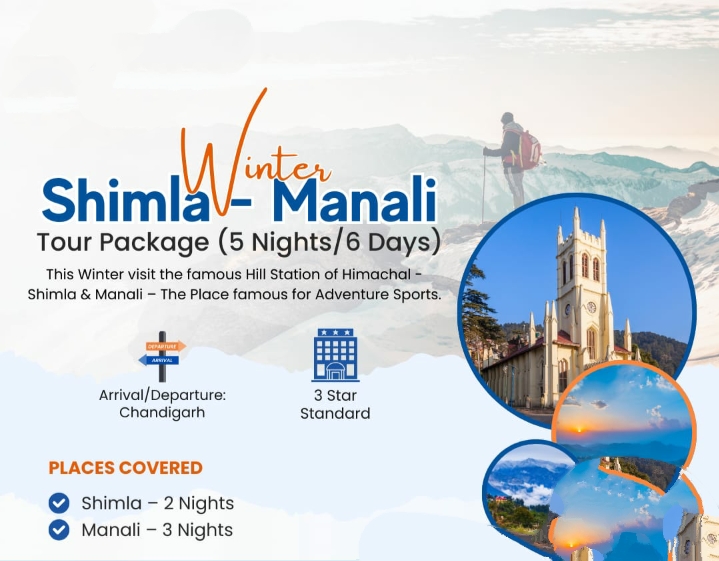 Shimla & Manali 5-Day Tour Package from Chandigarh