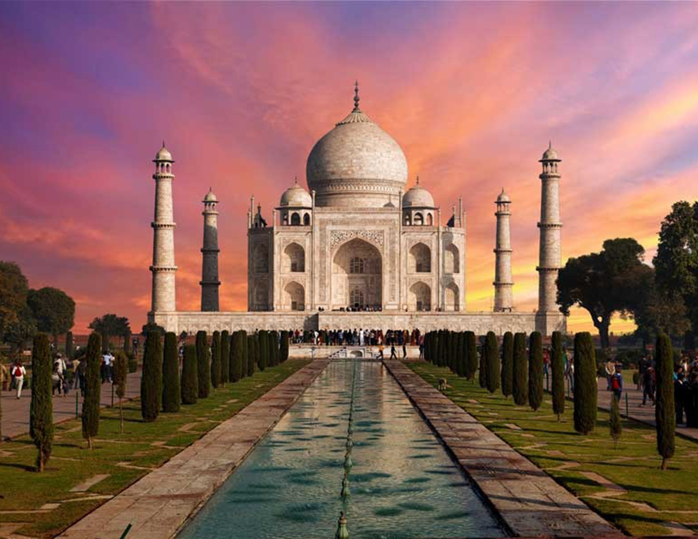 Taj Mahal with the Himalaya