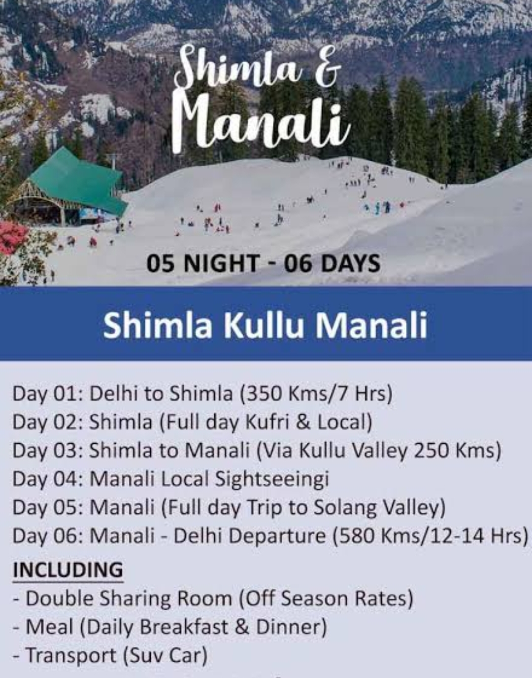 Manali Volvo Tour
